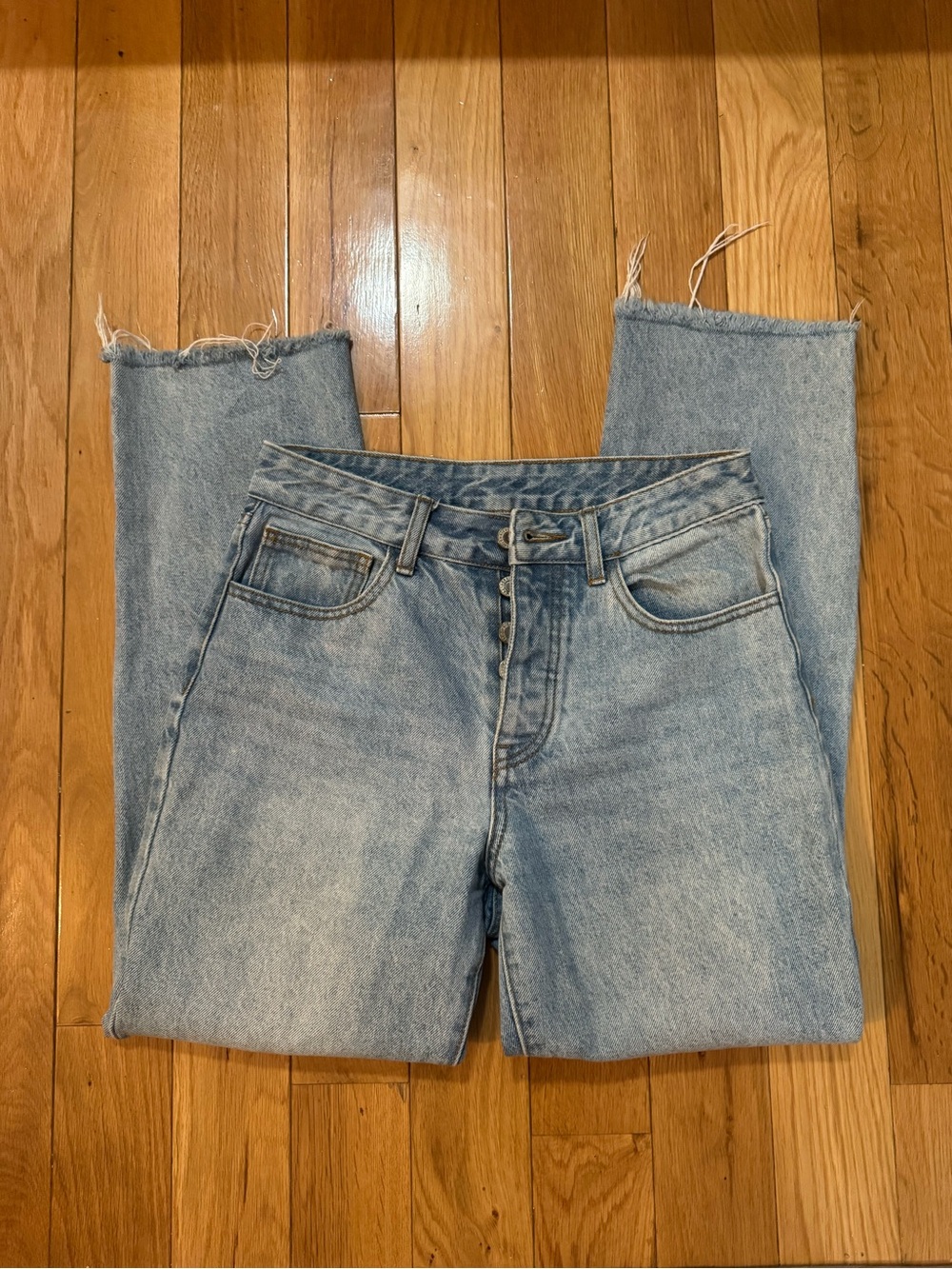 Brandy Melville Light Blue Straight Leg Jeans